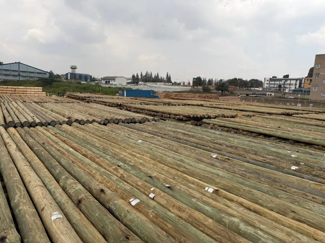 Bulk outdoor yard storage for poles and project materials